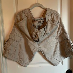 Khaki Eddie Bauer cargo shorts